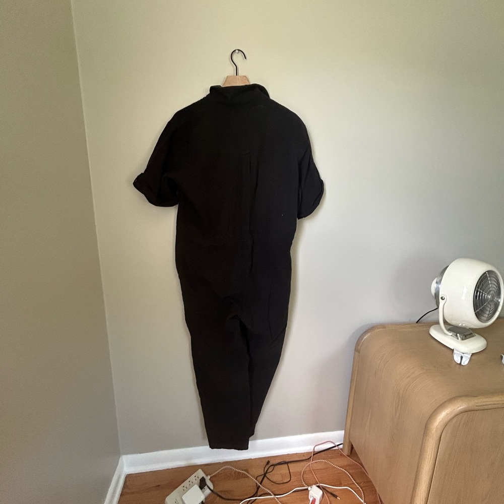 Mod Ref Black Utilitarian Jumpsuit